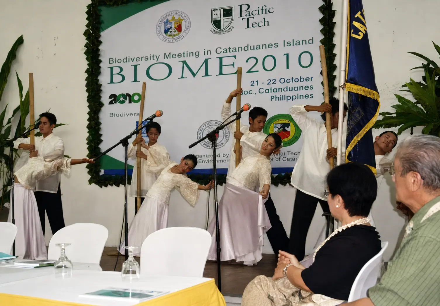 Ceremonial moment during a Philippine National Biodiversity Meeting