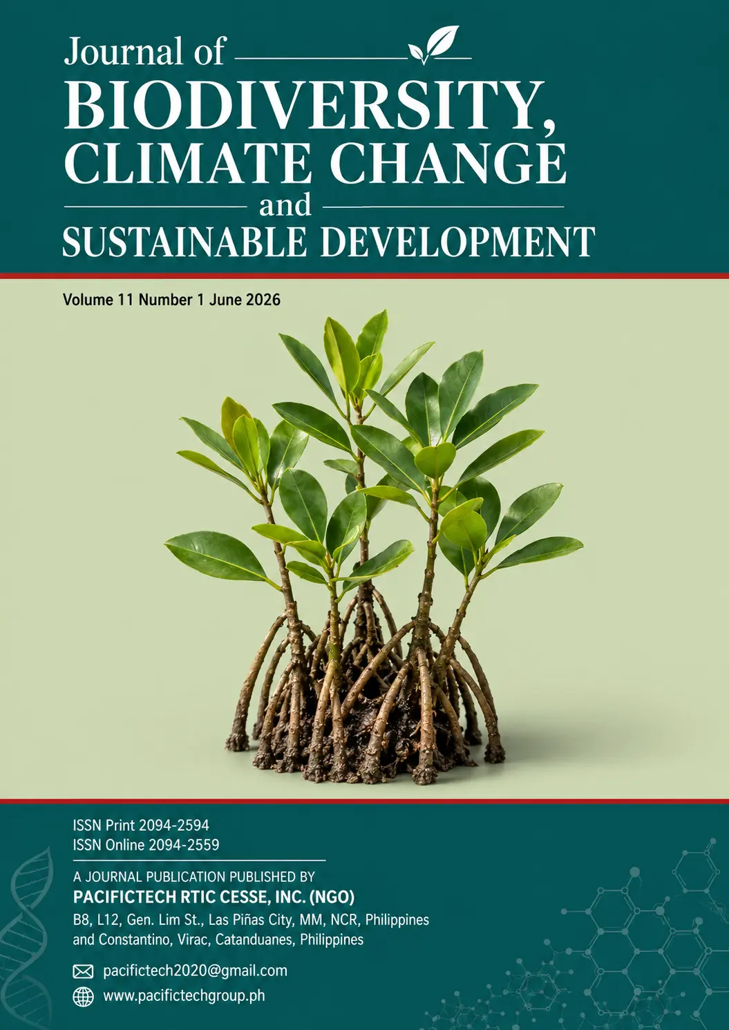 Journal of Biodiversity, Climate Change and Sustainable Development, Volume 11 Number 1, June 2026 cover
